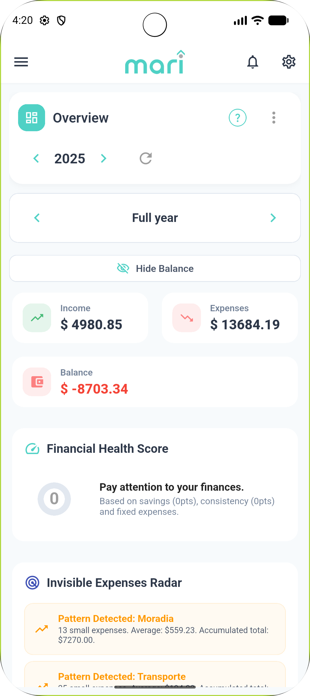 Dashboard